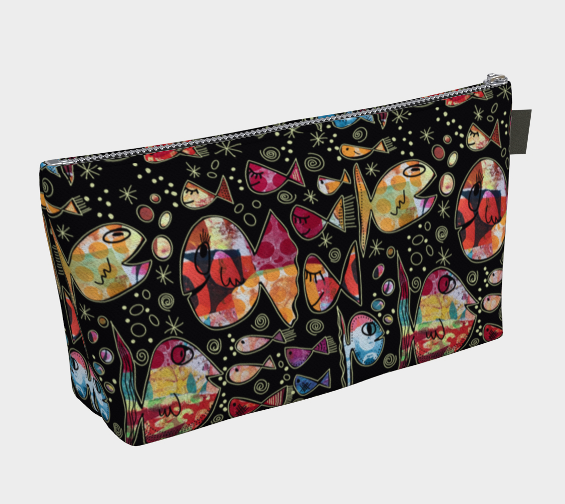 Trousse avec le motif Je m’en fish
