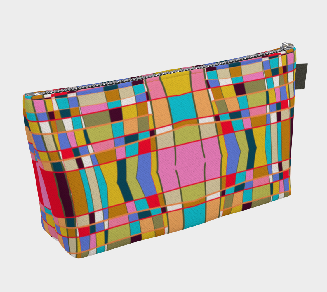 Trousse de maquillage avec le motif Mondrian
