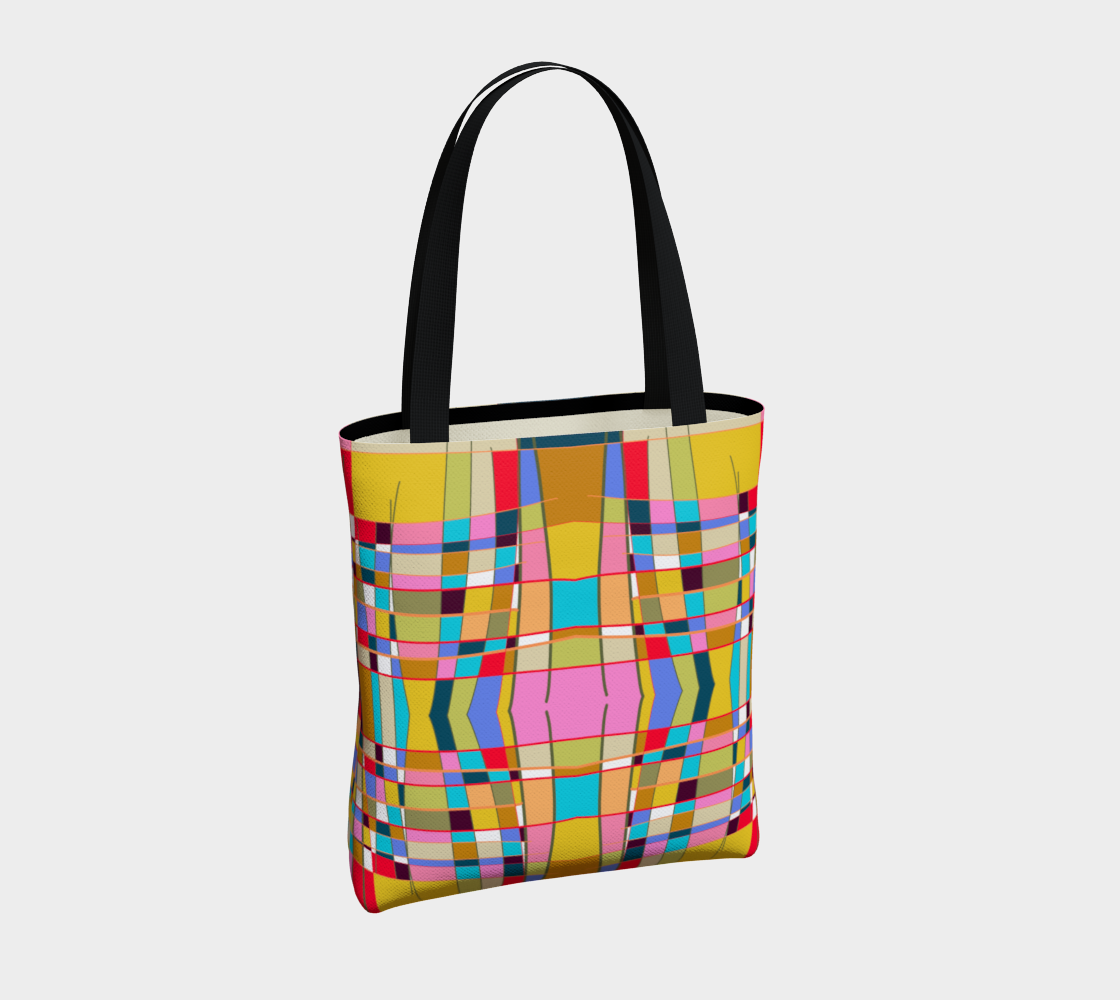Sac cabas avec le motif Mondrian
