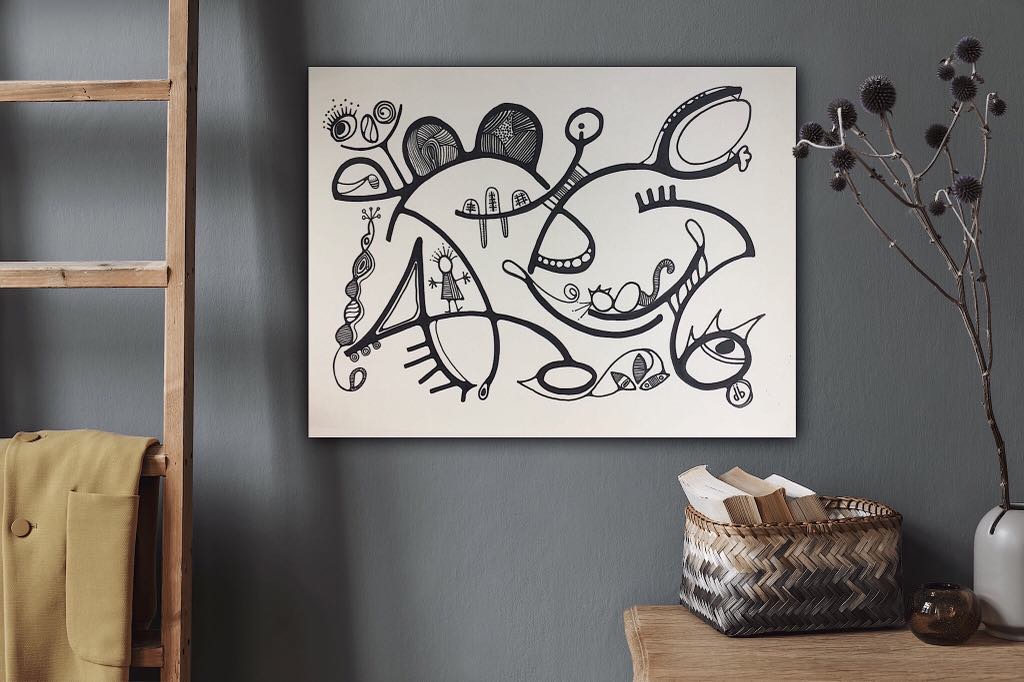 Tableau original "Que fais-tu là?"