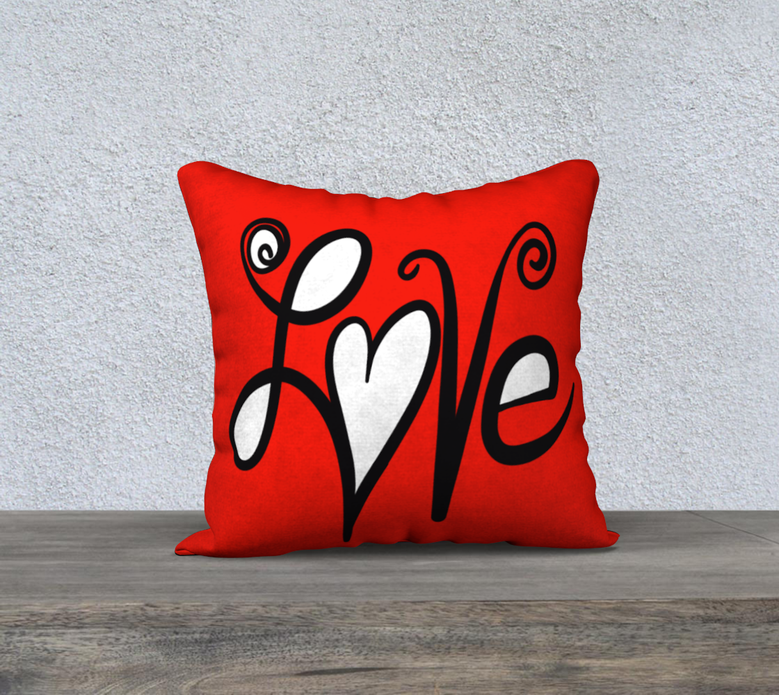 Housse de coussin avec le motif LOVE