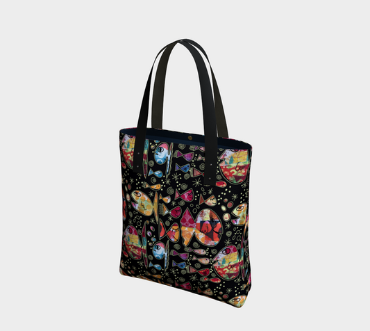 Sac cabas avec le motif Je m’en fish