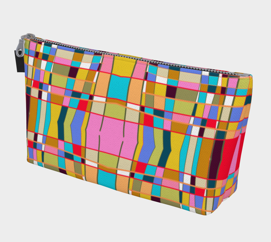 Trousse de maquillage avec le motif Mondrian