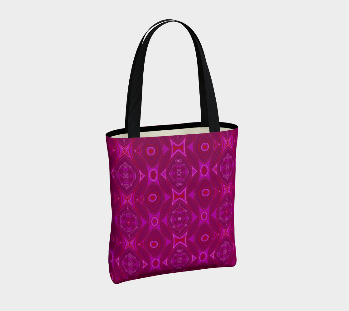 Sac avec le motif Pivoine rose