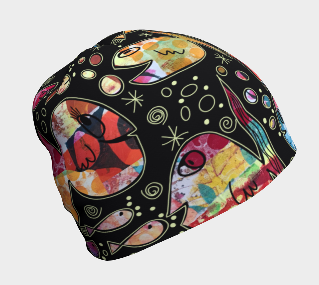 Tuque avec le motif Je m’en fish