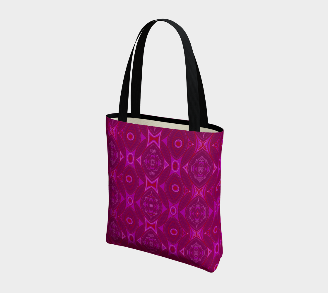 Sac avec le motif Pivoine rose