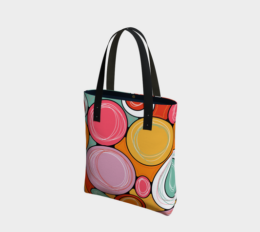 Sac cabas imprimé avec le motif Bubble gum