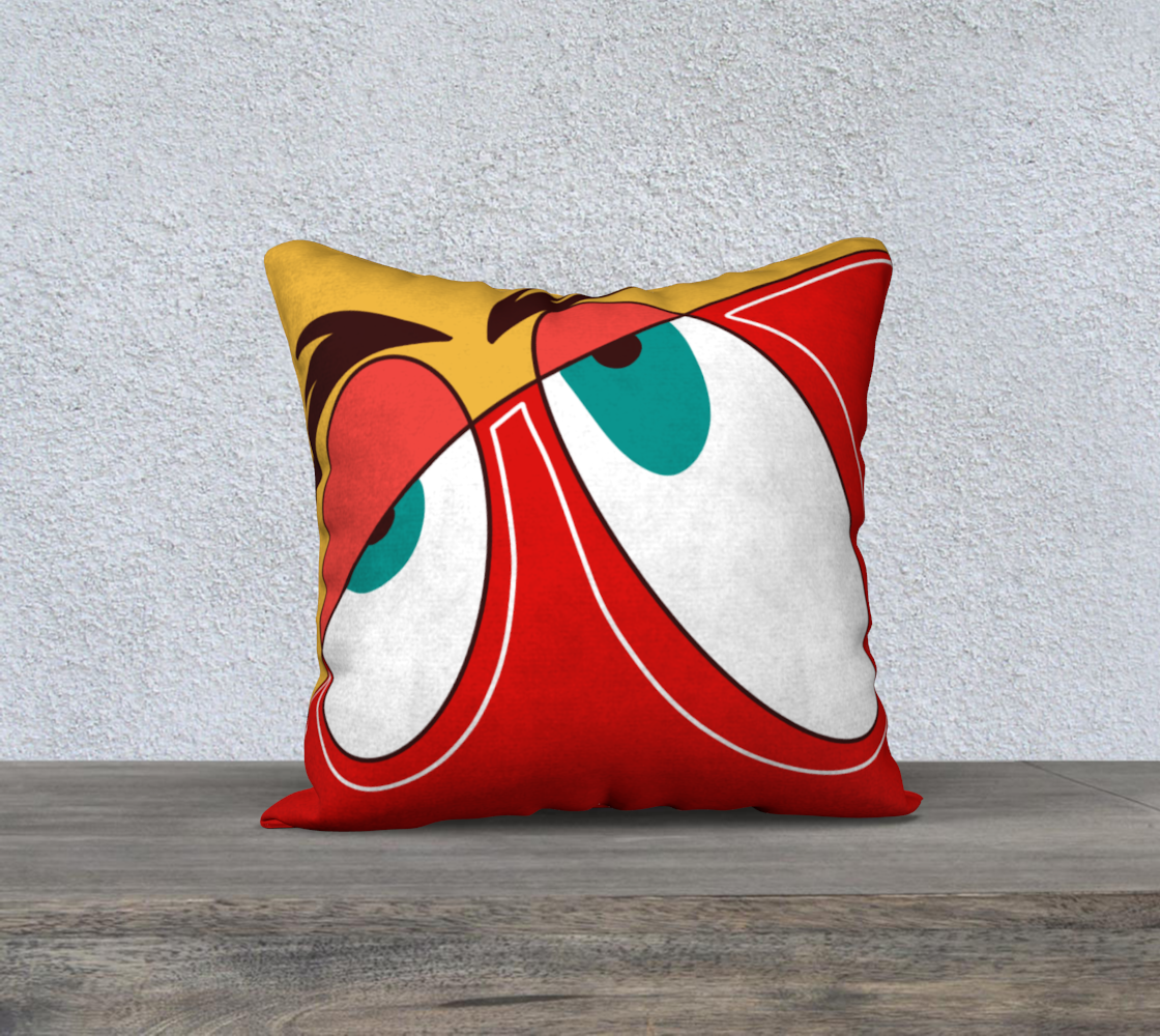 Housse de coussin avec le motif Je te vois
