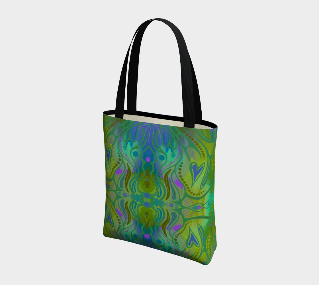 Sac cabas avec le motif Jardin d’autrefois