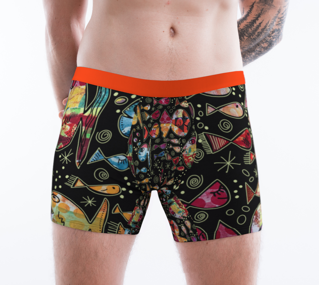Boxer avec le motif Je m’en fish