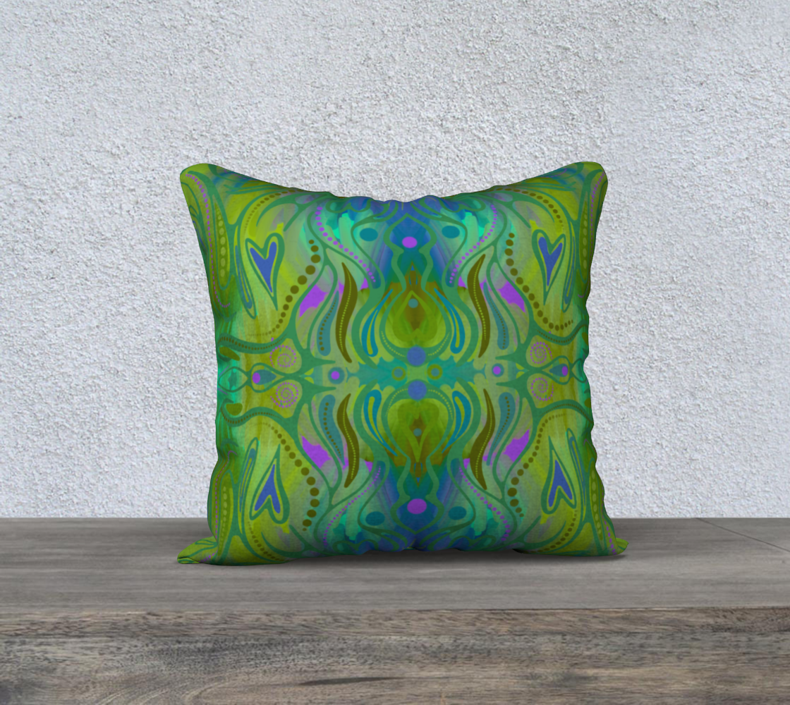 Housse de coussin avec le motif Jardin d’autrefois