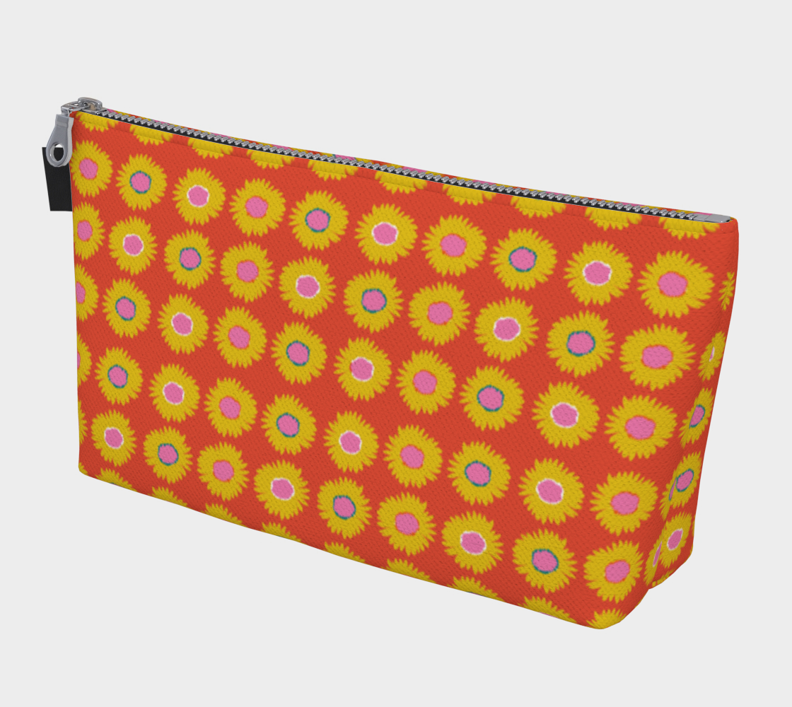 Trousse avec le motif Les marguerites