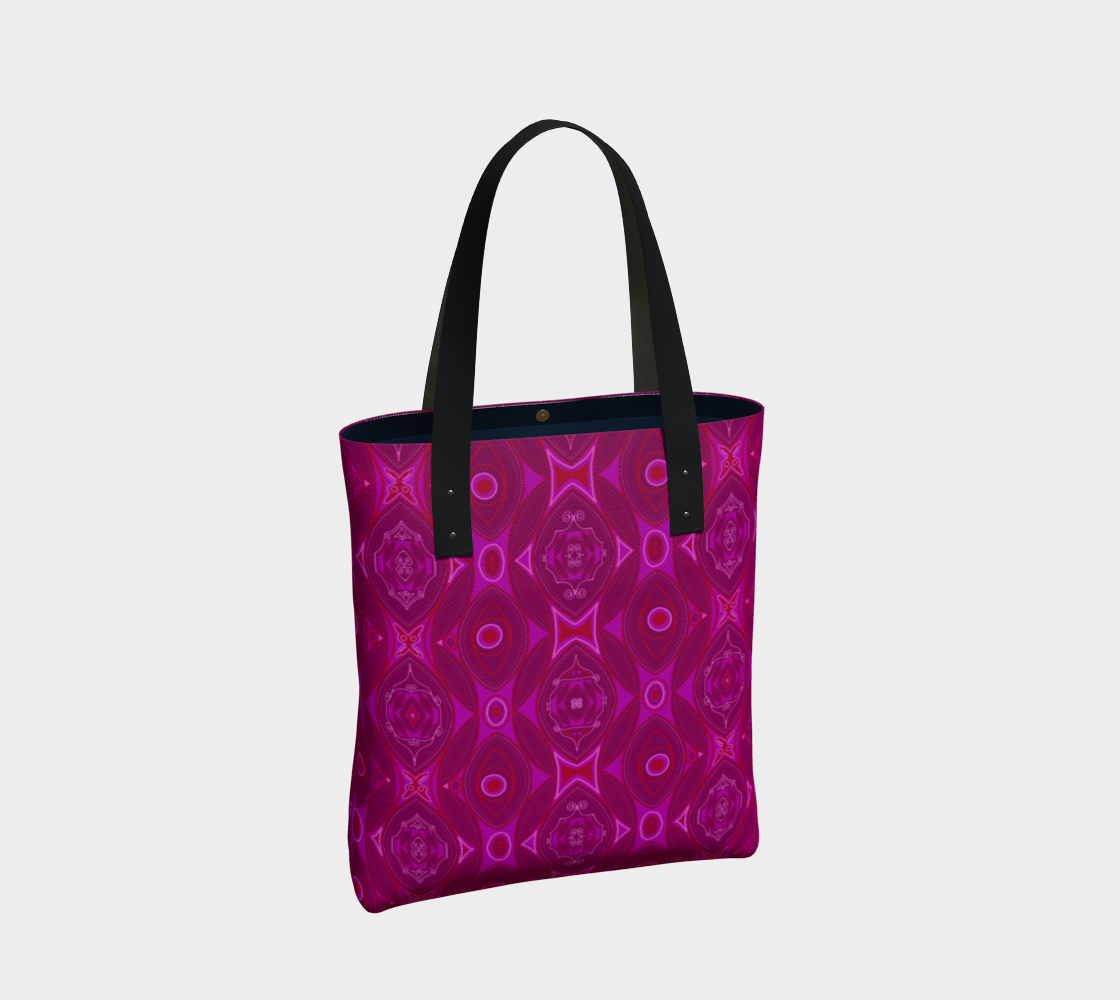 Sac avec le motif Pivoine rose