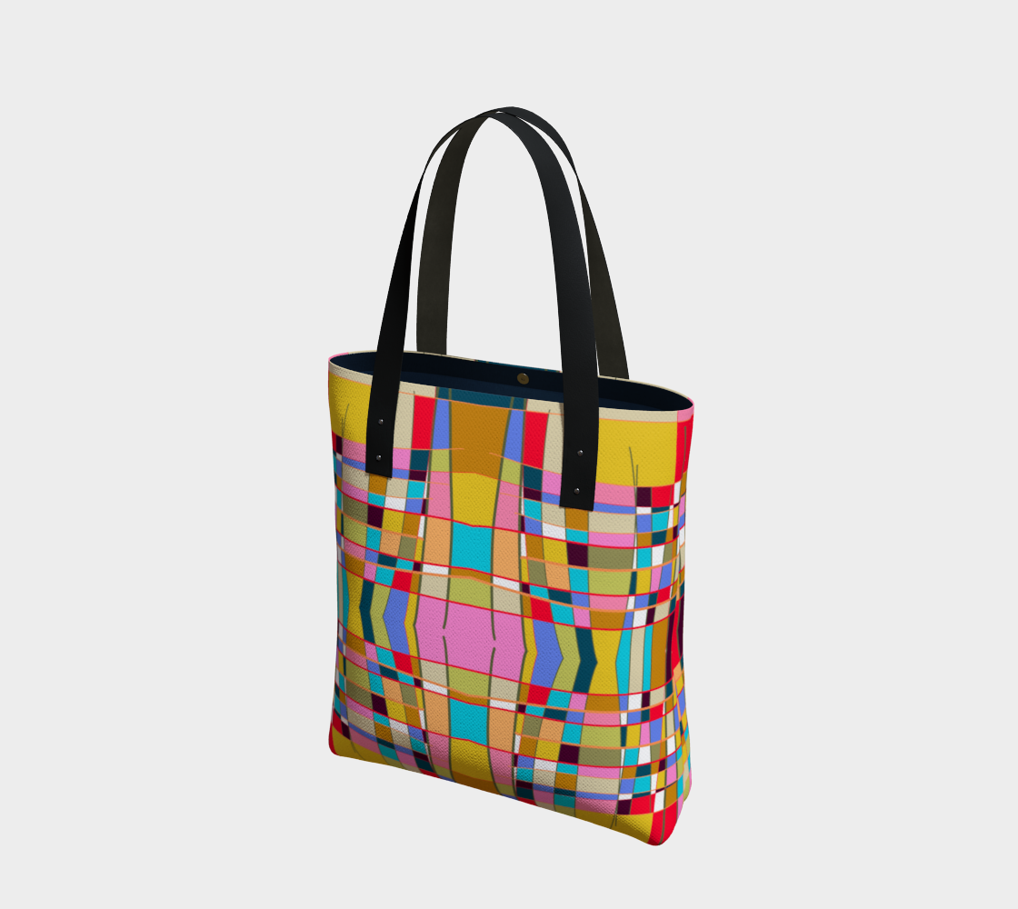 Sac cabas avec le motif Mondrian