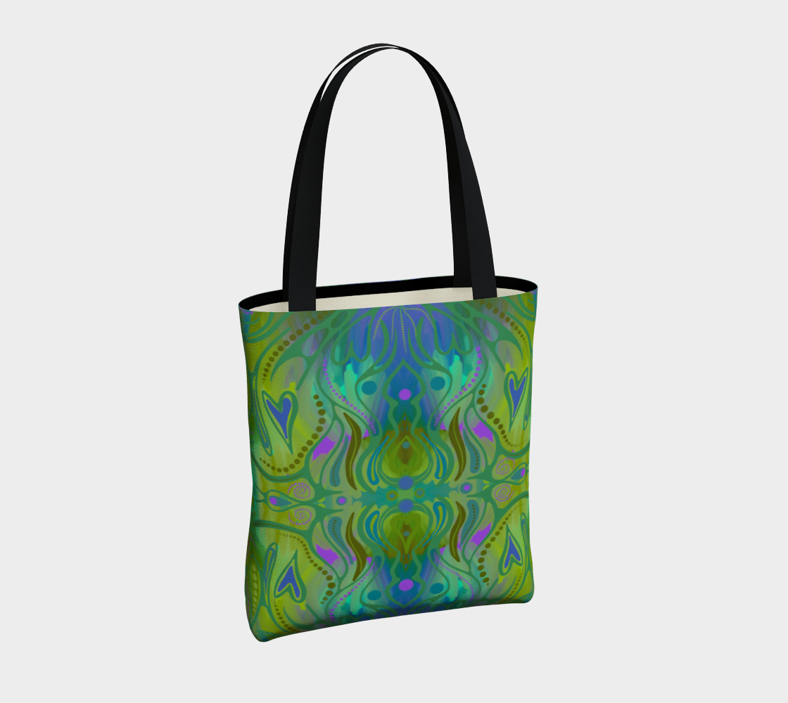 Sac cabas avec le motif Jardin d’autrefois