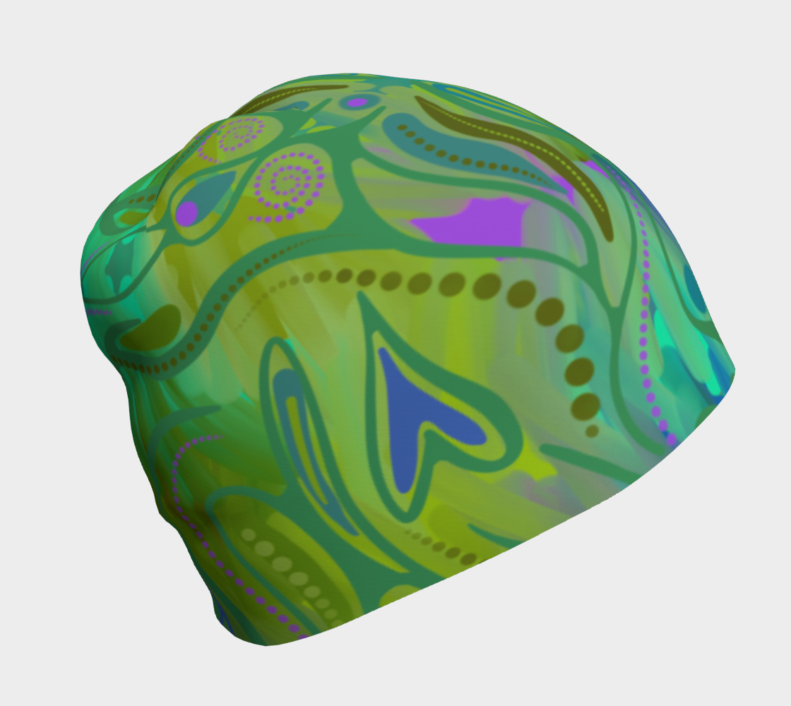 Tuque avec le motif Jardin d’autrefois