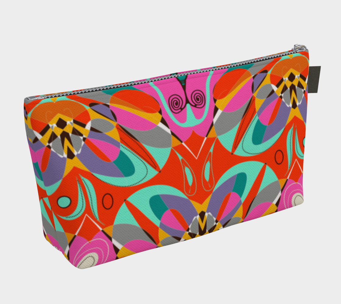 Trousse à maquillage avec le motif Oiseau du paradis
