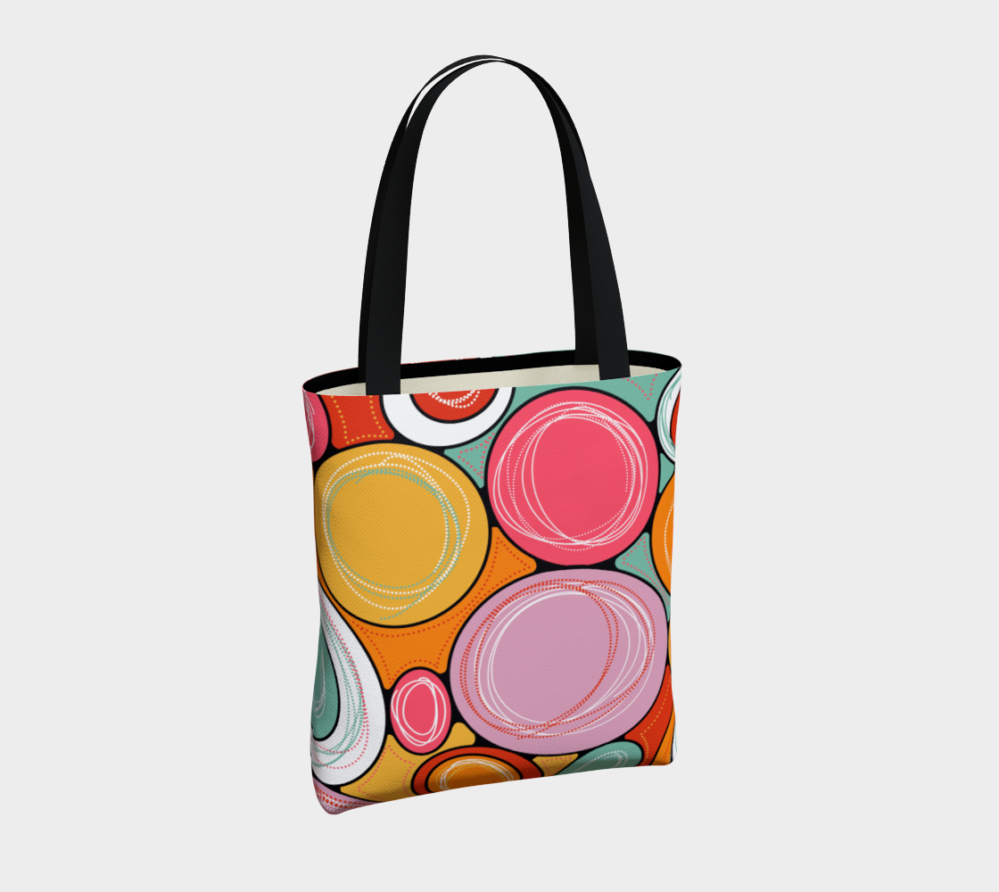 Sac cabas imprimé avec le motif Bubble gum
