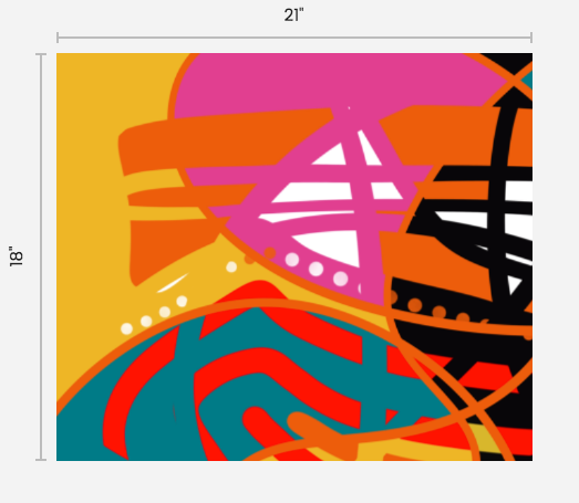 Tissu imprimé avec le motif Foret amazonienne