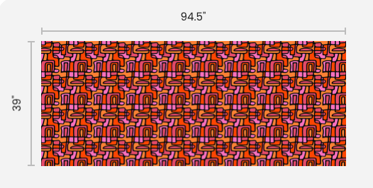 Tissu imprimé avec le motif Labyrinthe