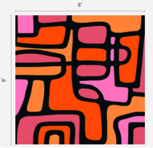 Tissu imprimé avec le motif Labyrinthe