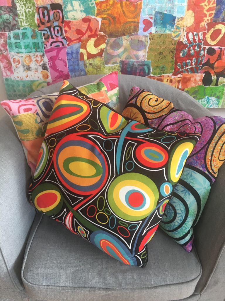 Housse de coussin avec le motif Bonhommes