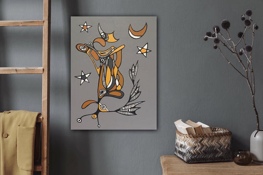 Toile sur canevas "Le chant de la Lune"