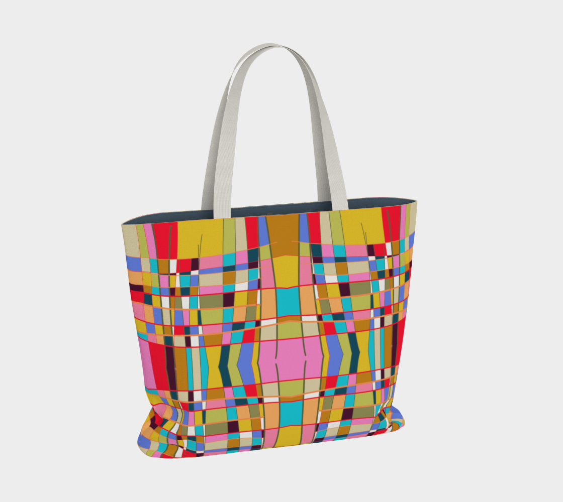 Fourre-tout avec le motif Mondrian