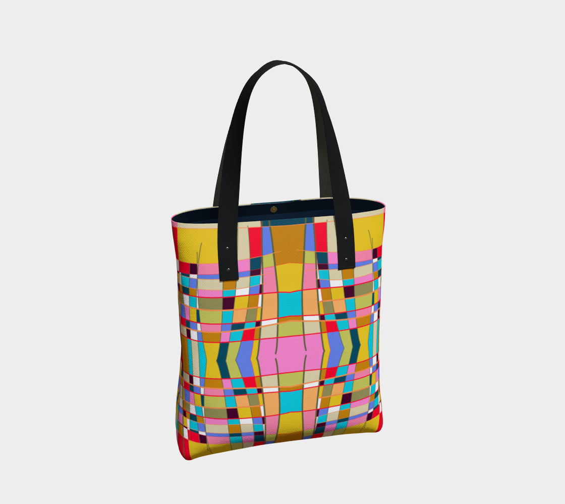 Sac cabas avec le motif Mondrian