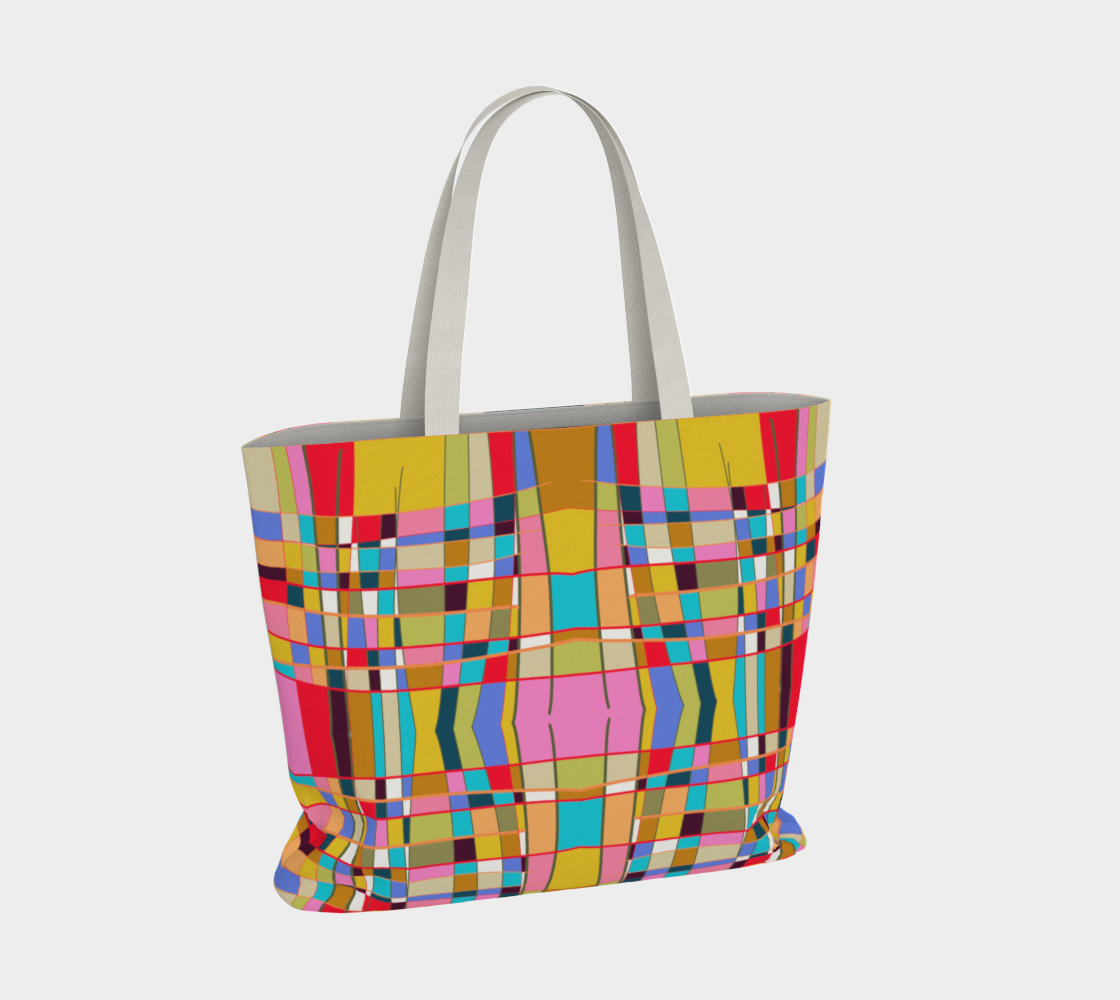 Fourre-tout avec le motif Mondrian