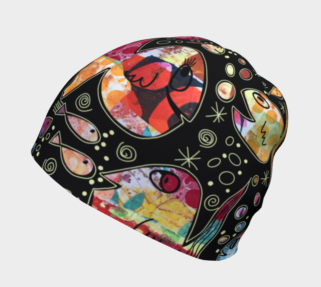 Tuque avec le motif Je m’en fish