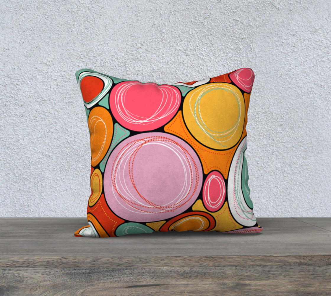 Housse de coussin avec le motif Bubble gum
