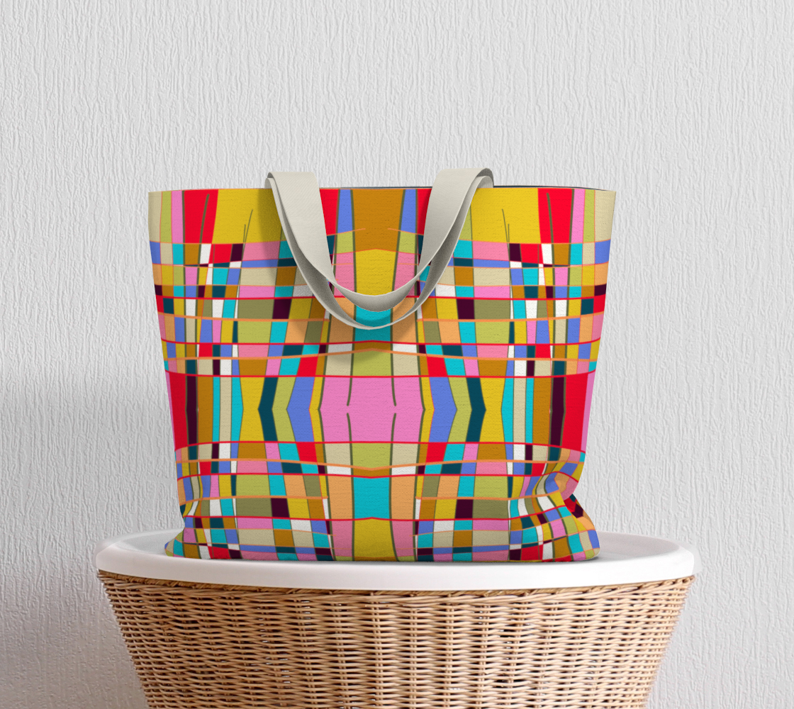 Fourre-tout avec le motif Mondrian