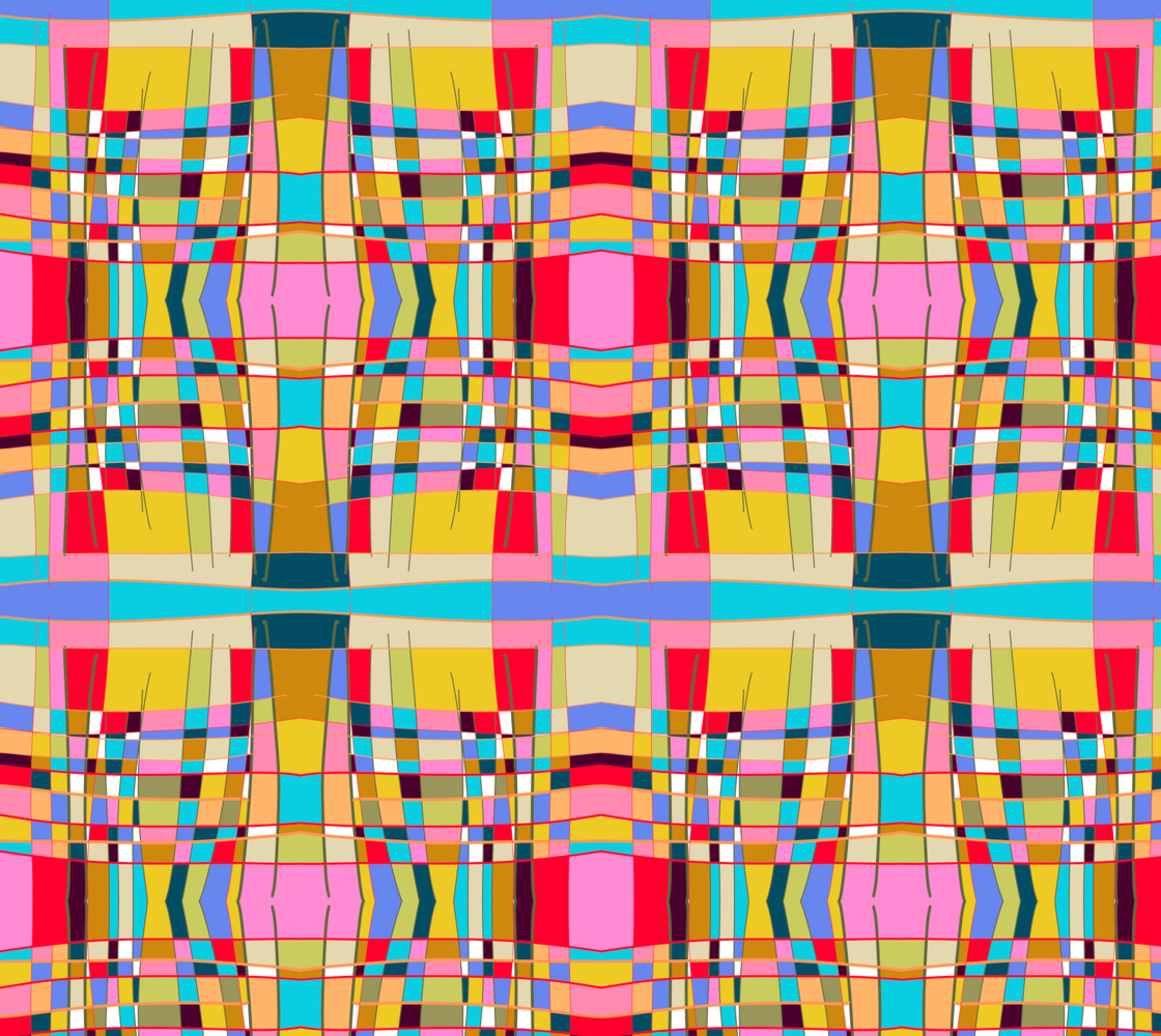 Tissu imprimé avec le motif Mondrian