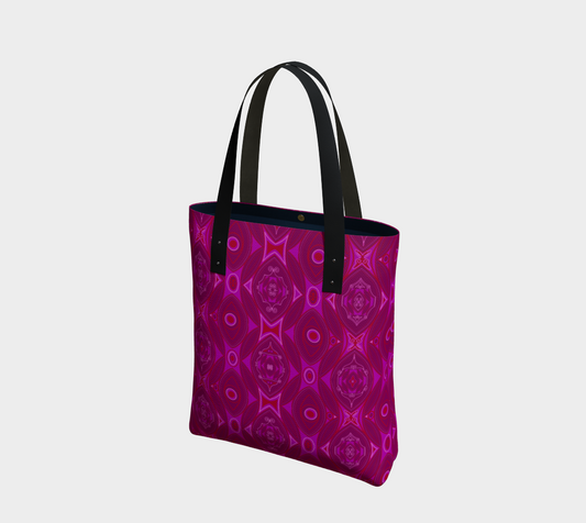 Sac avec le motif Pivoine rose