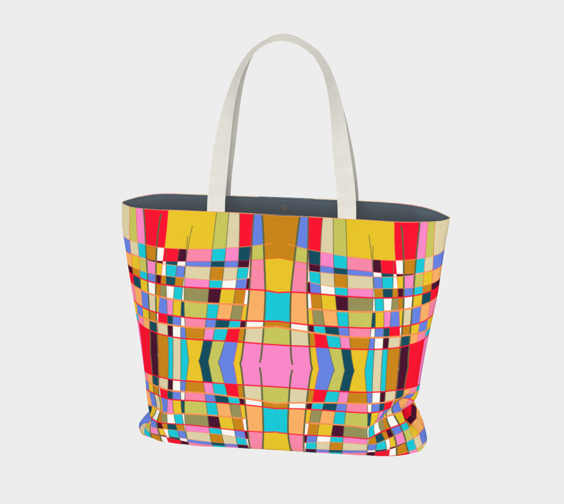 Fourre-tout avec le motif Mondrian