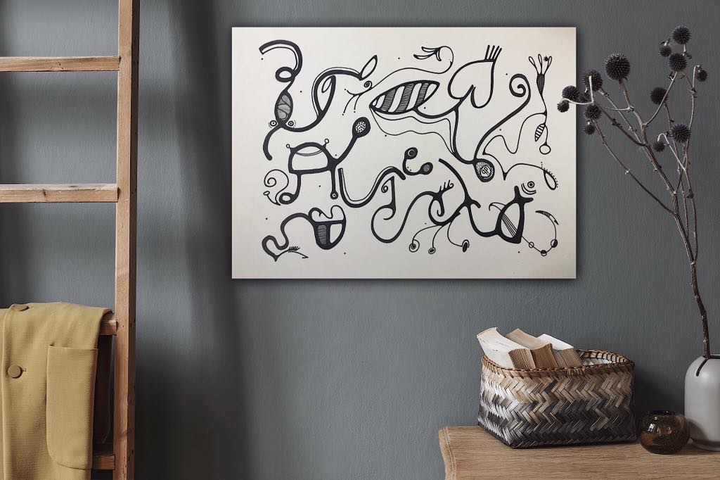 Tableau original "Le bordel est pris"