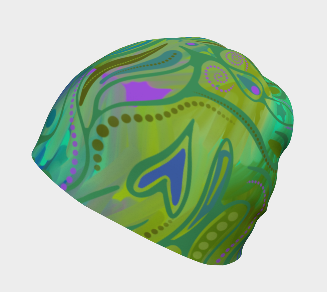 Tuque avec le motif Jardin d’autrefois