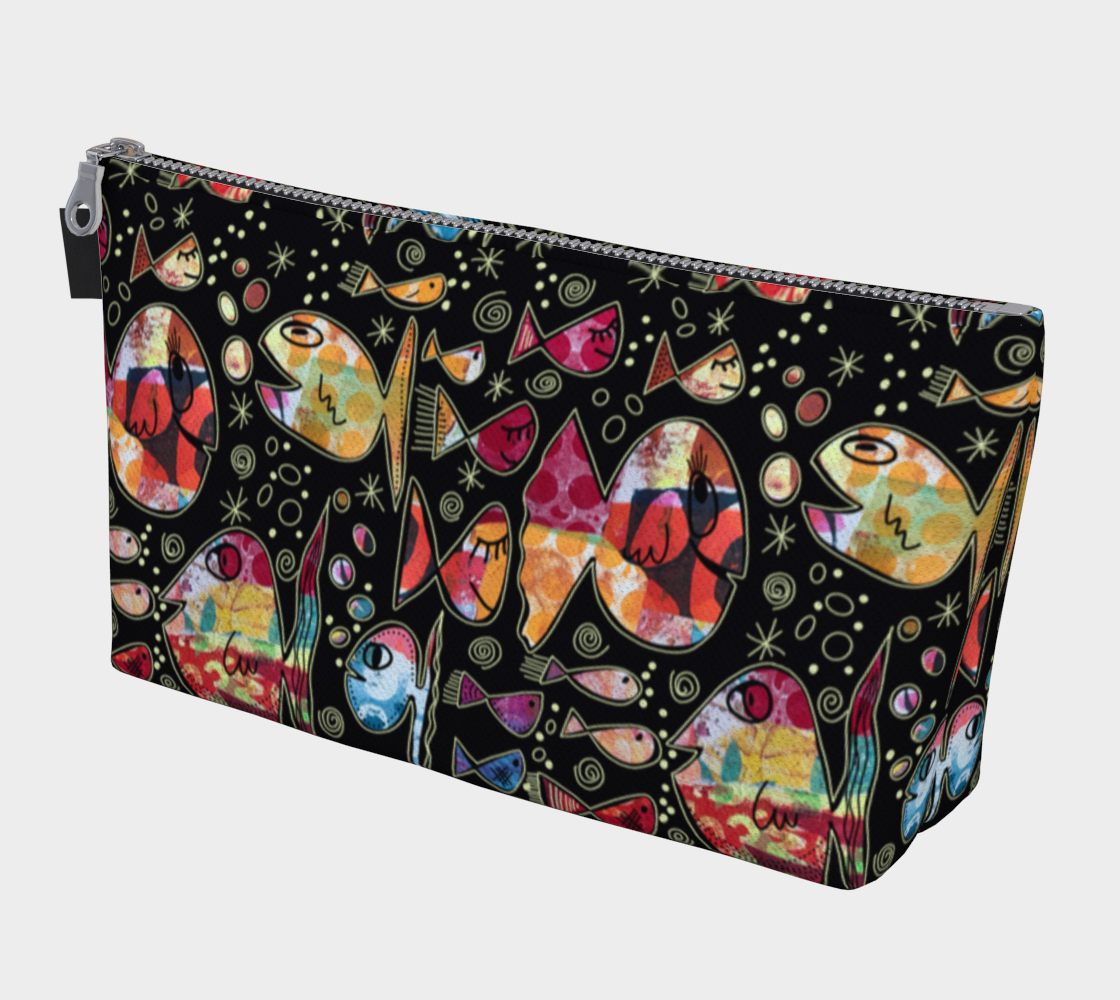 Trousse avec le motif Je m’en fish