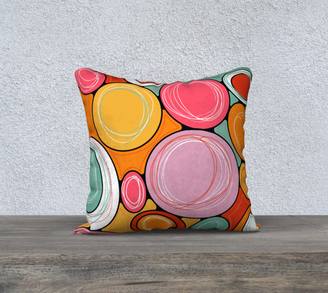 Housse de coussin avec le motif Bubble gum