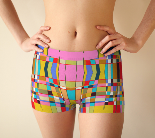 Culotte garçonne avec le motif Mondrian