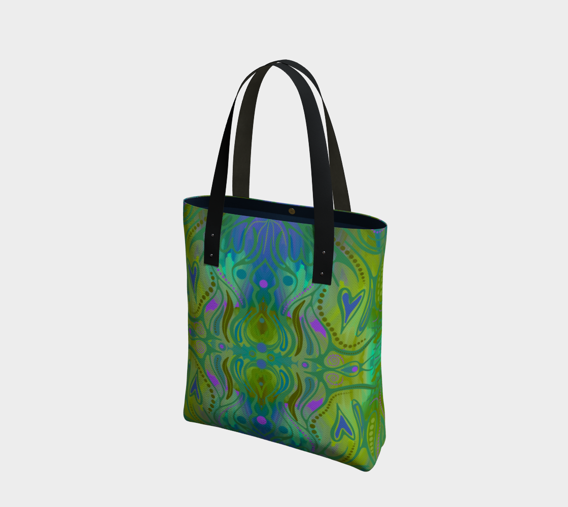 Sac cabas avec le motif Jardin d’autrefois