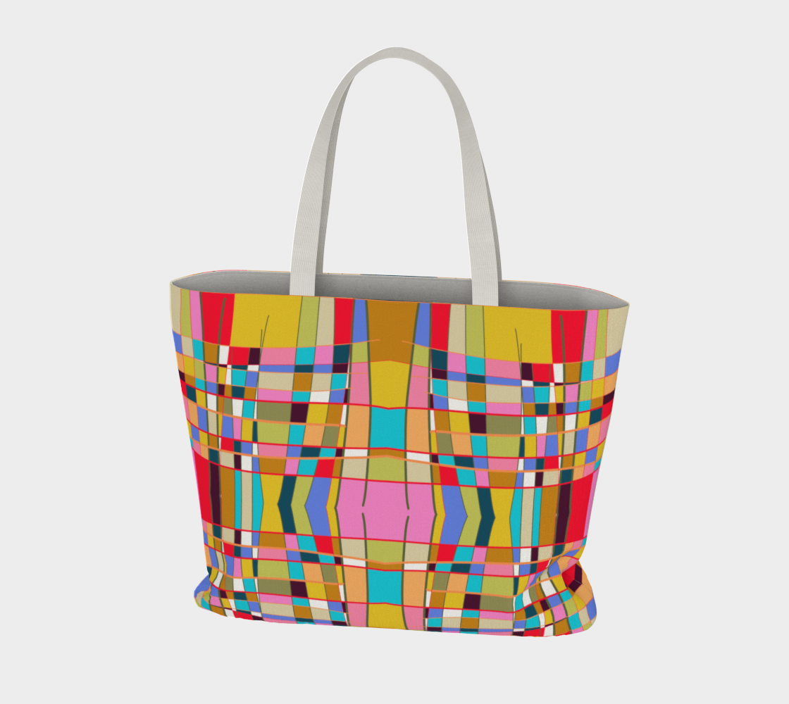 Fourre-tout avec le motif Mondrian