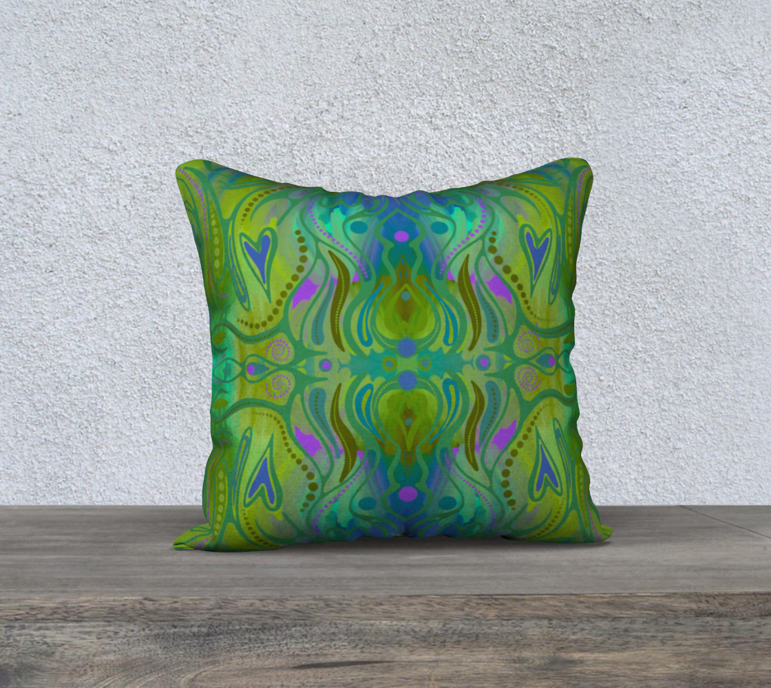Housse de coussin avec le motif Jardin d’autrefois