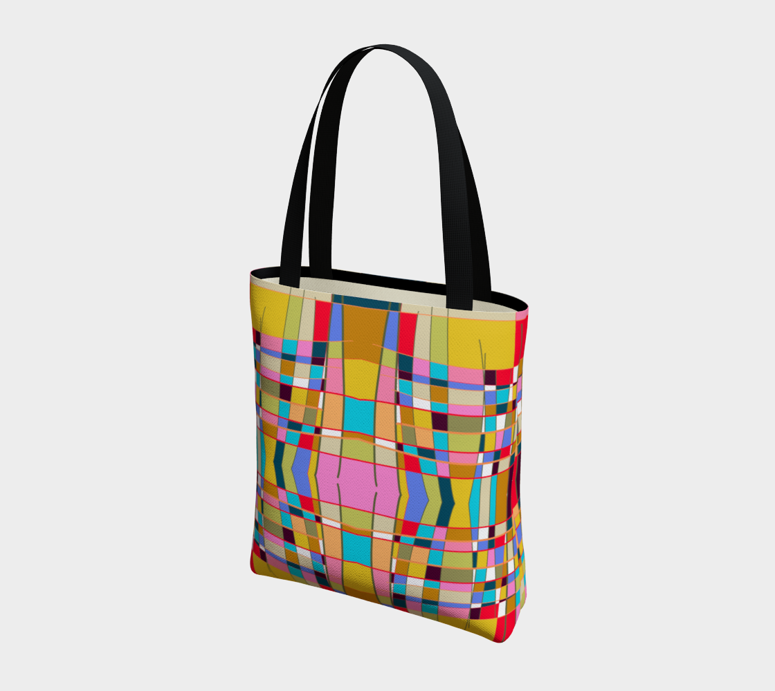 Sac cabas avec le motif Mondrian