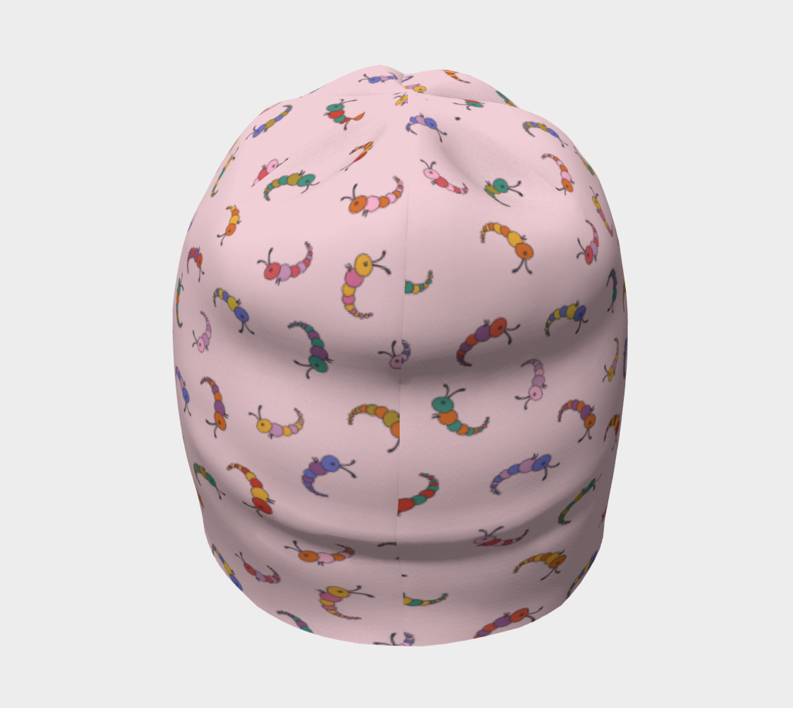Tuque avec le motif Coquines chenilles