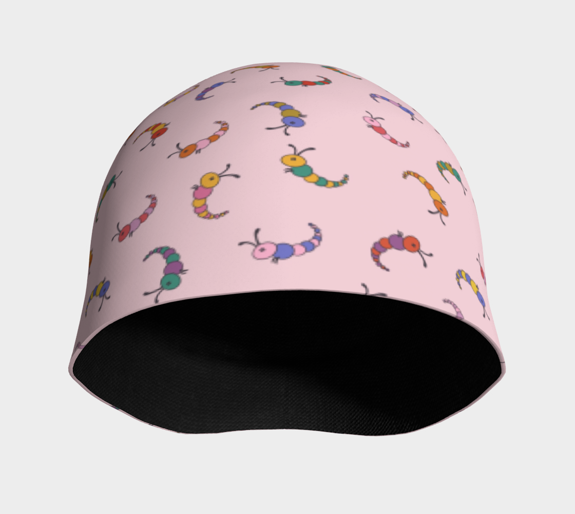 Tuque avec le motif Coquines chenilles