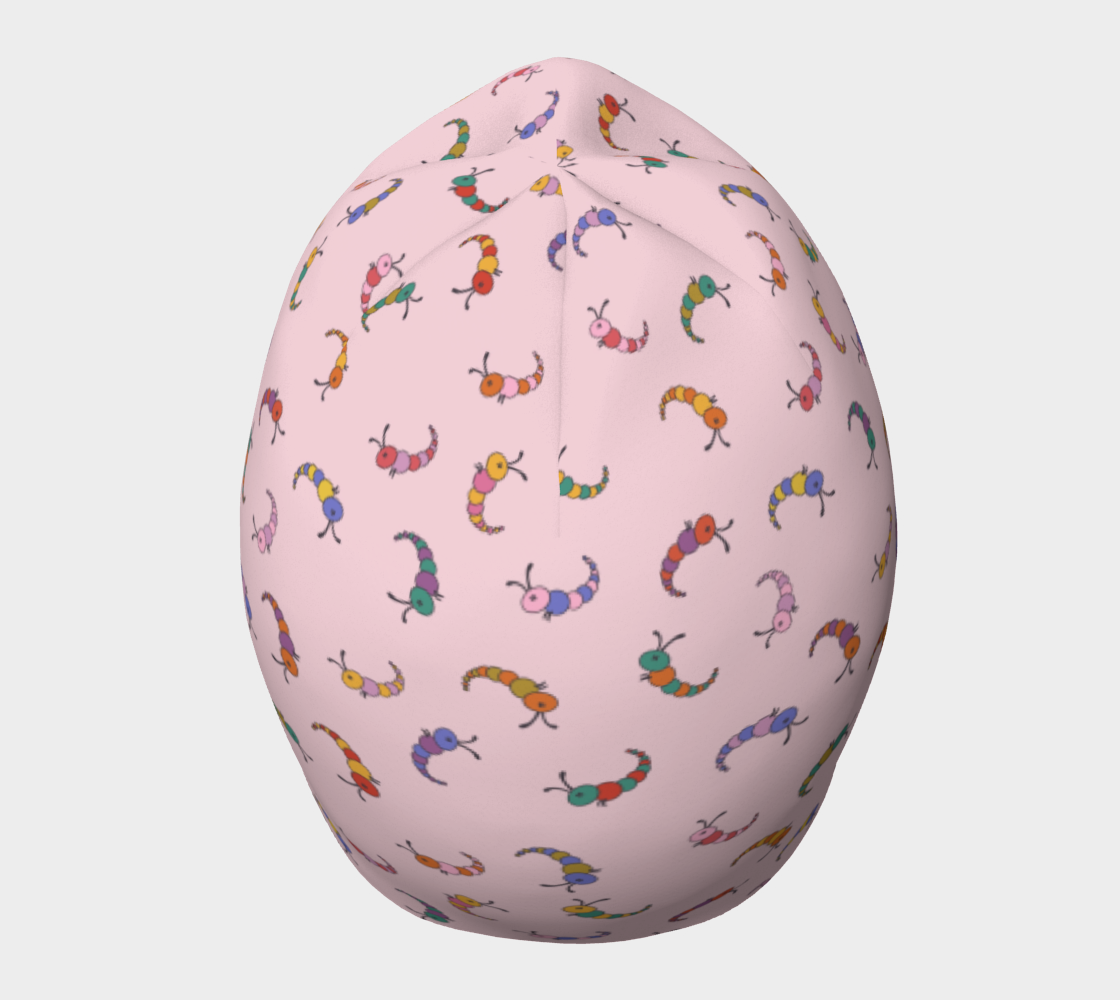 Tuque avec le motif Coquines chenilles