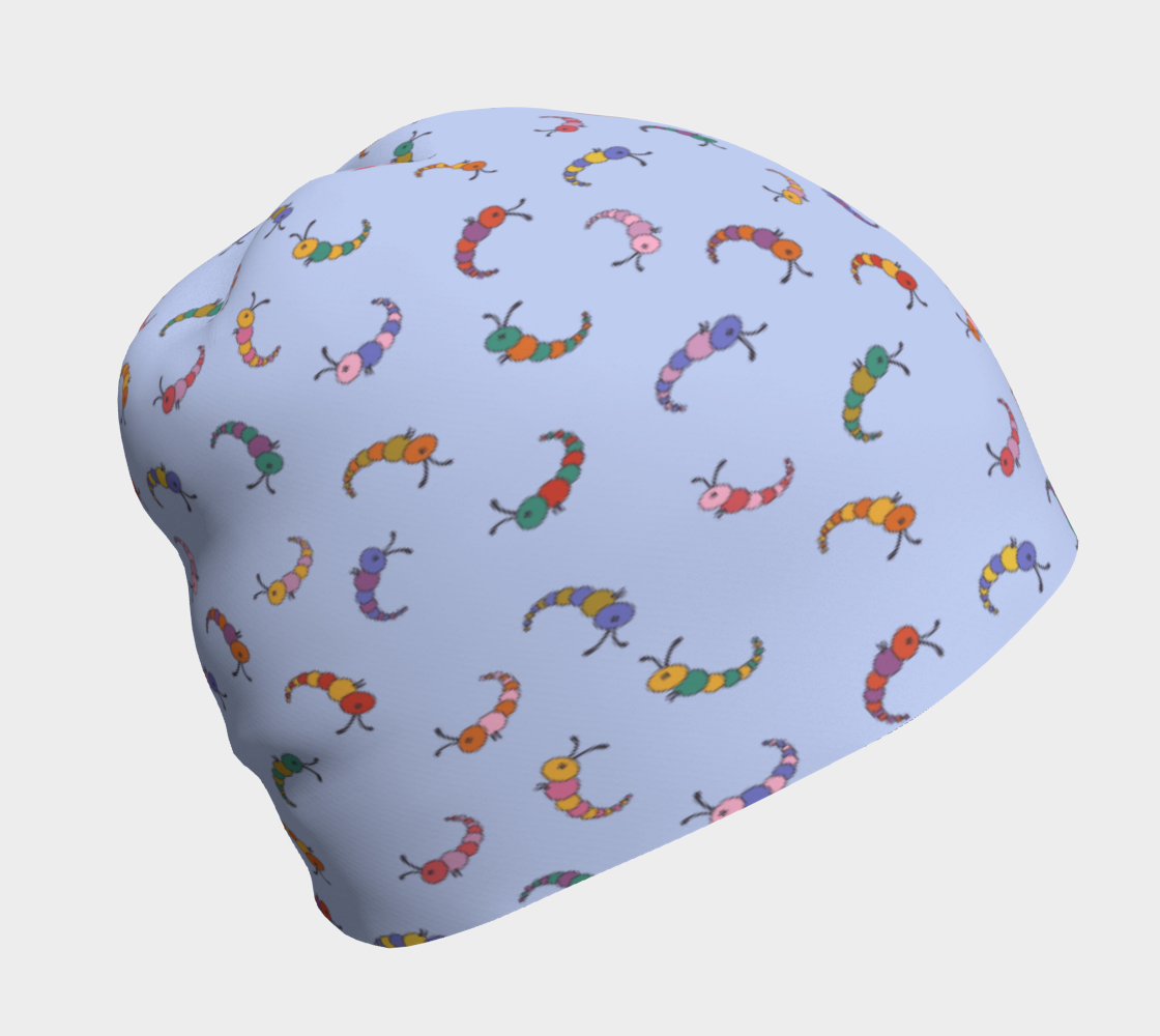 Tuque avec le motif Coquines chenilles