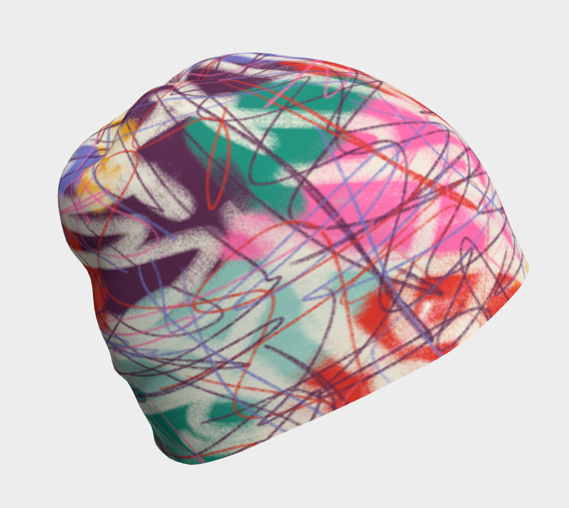 Tuque avec le motif gribouillis 6B